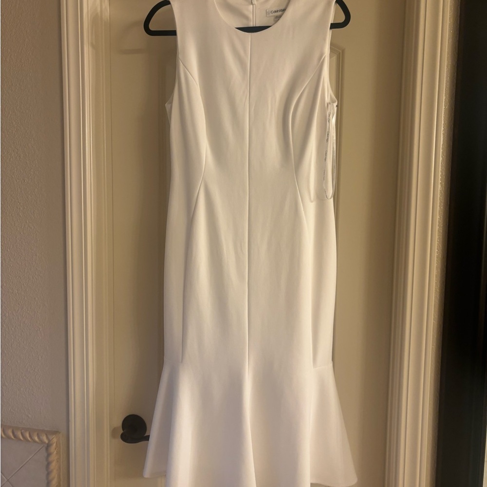Calvin Klein White Midi Dress